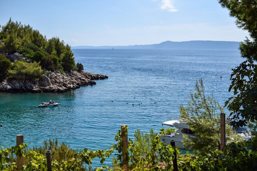 Croatian coastline Split Dalmatia summer scene