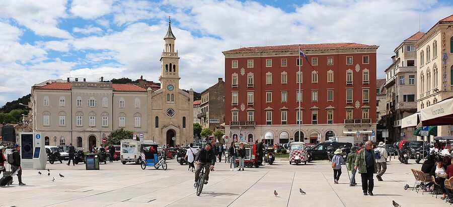 West end of the Riva promenade Split Croatia