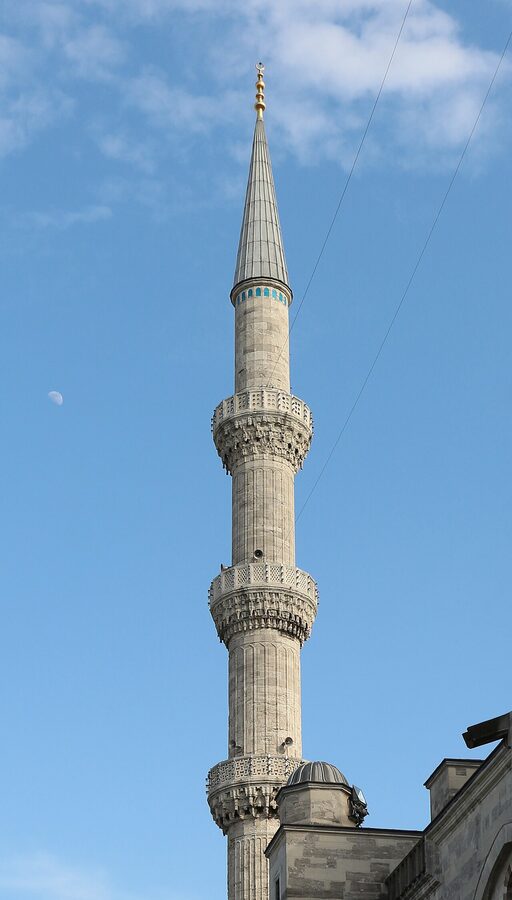 Blue Mosque minaret detail
