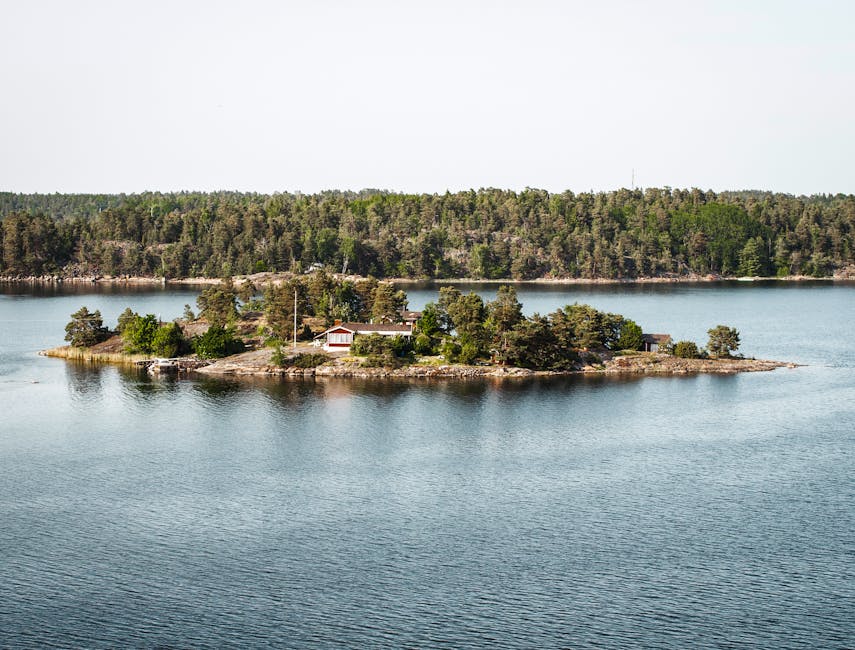 Small cottage on an island in the Stockholm archipelago