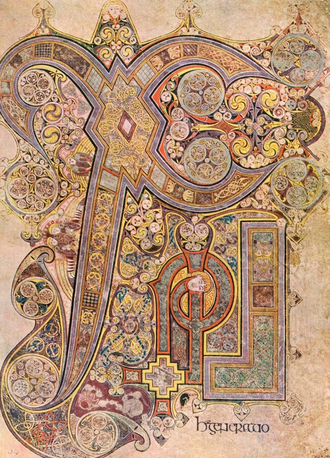 Book of Kells Chi Rho monogram