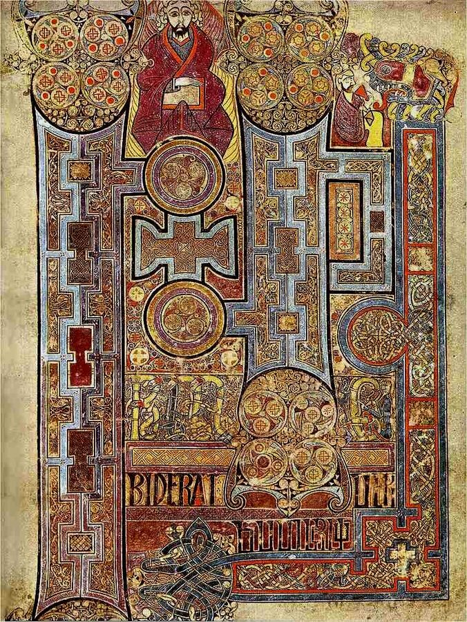 Book of Kells folio 292 Gospel of John