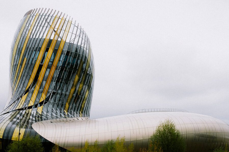 La Cite du Vin museum modern architecture in Bordeaux France