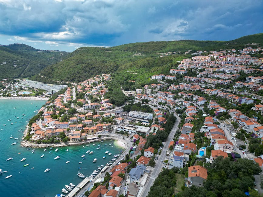 Rabac Istria Croatia hillside houses