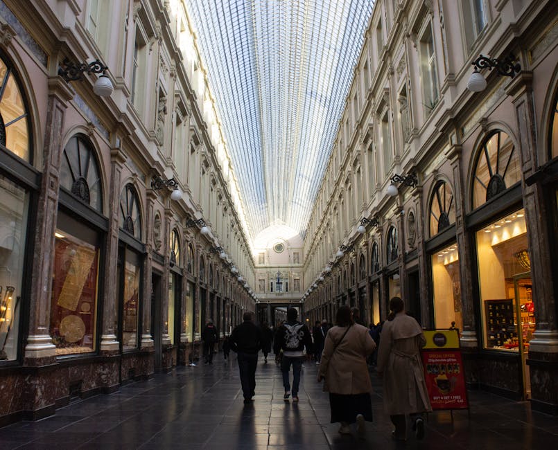 Galeries Royales Saint-Hubert Brussels covered shopping arcade