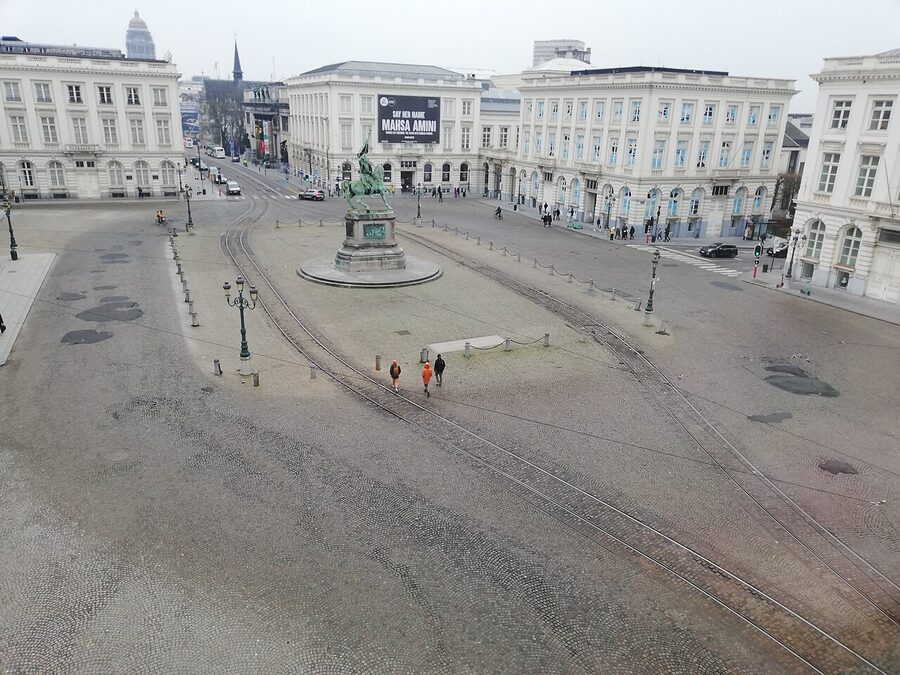 Place Royale Brussels viewed from BELvue