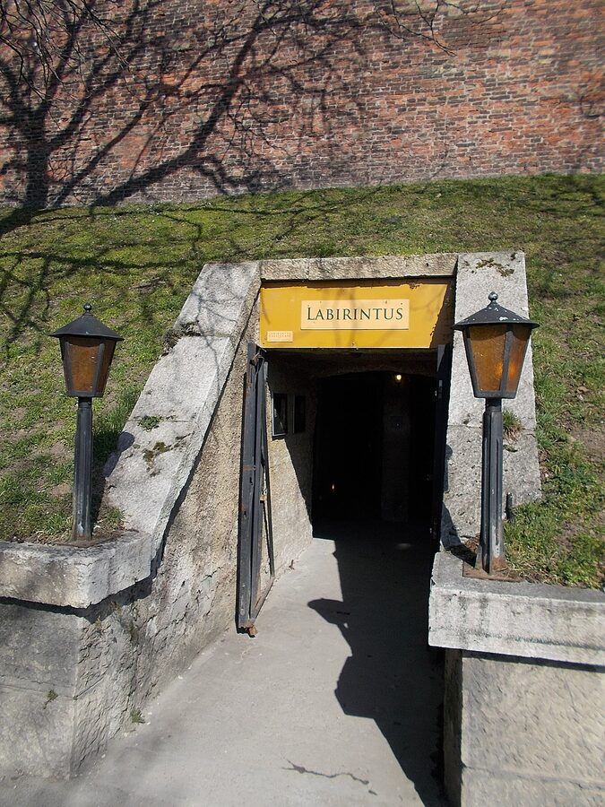 Entrance to the Buda Castle Labyrinth on Palota street