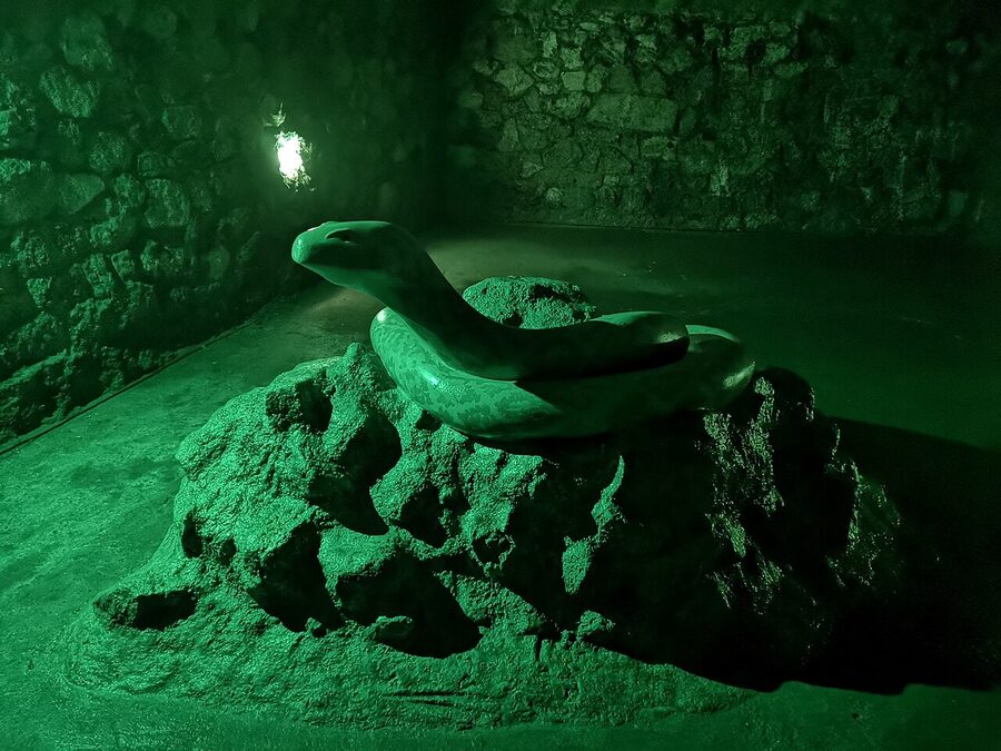 Limestone walls of the Buda Castle cave system