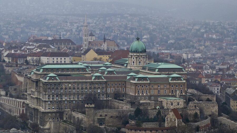 Buda Castle cityscape view