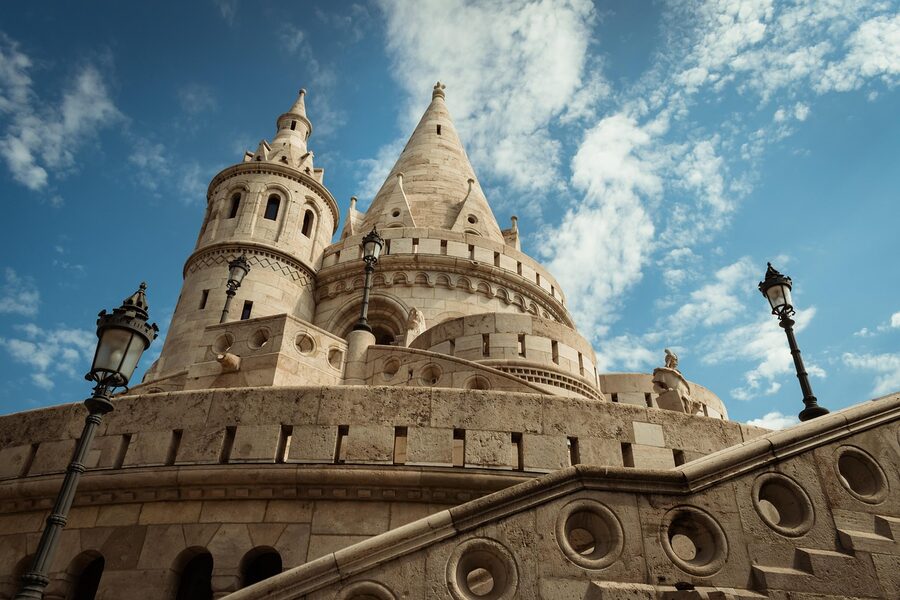 Architectural detail of Fishermans Bastion