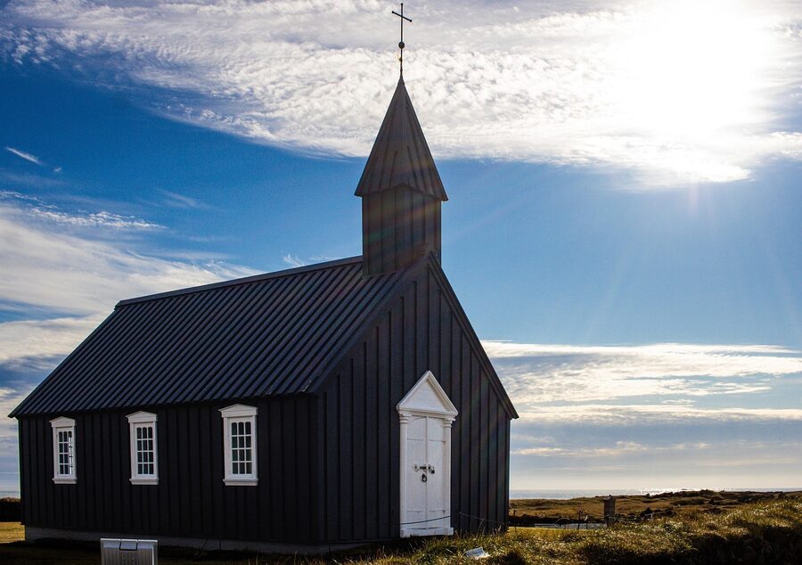 Búðakirkja black church on Snaefellsnes peninsula