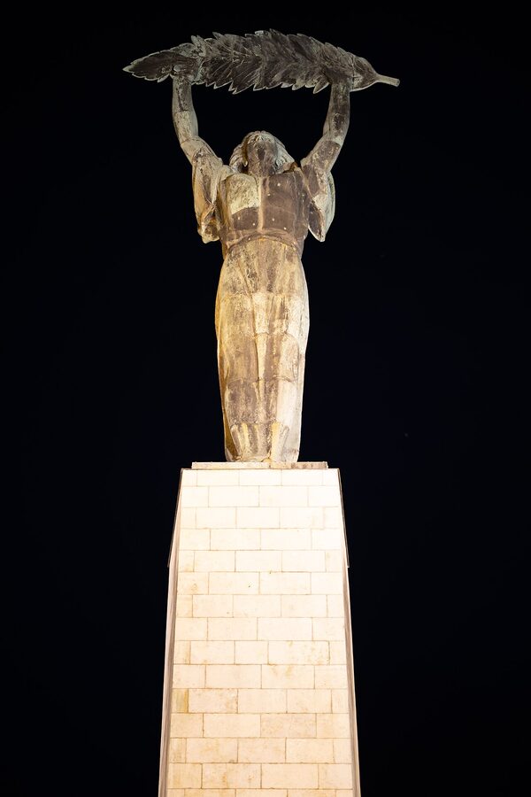 Liberty Statue at the Citadella on top of Gellért Hill in Budapest
