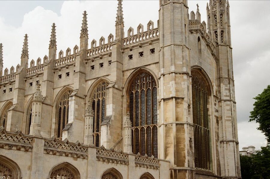 Gothic King's College Chapel side view