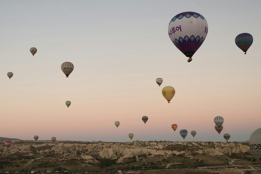 Cappadocia rock formations panorama