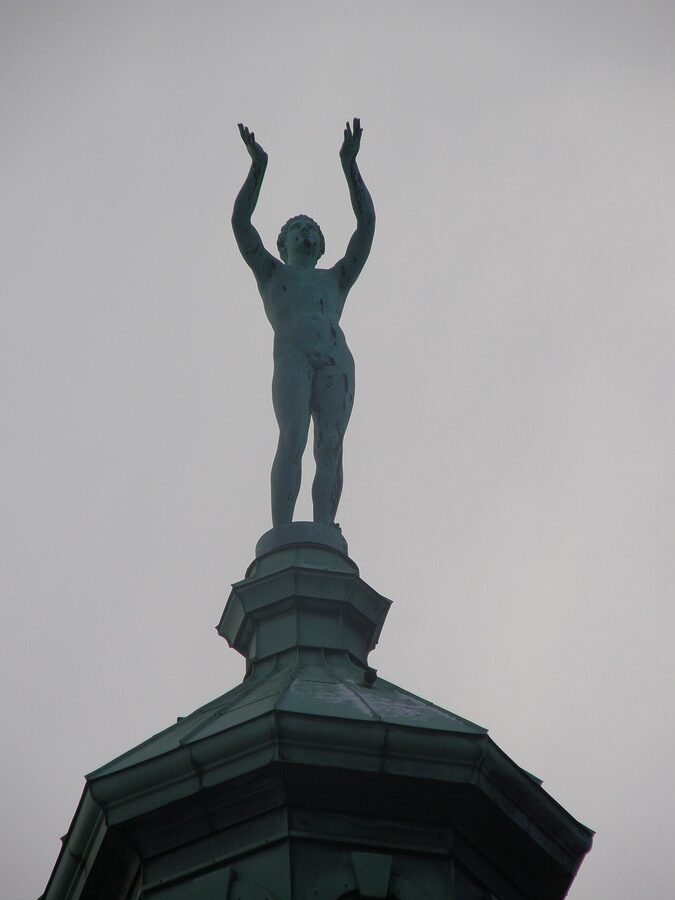 Sculpture at the Carlsberg Brewery grounds in Copenhagen