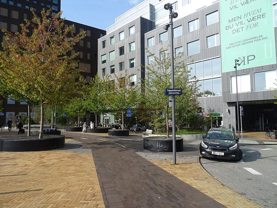Tapperitorvet square in Carlsberg Byen Copenhagen