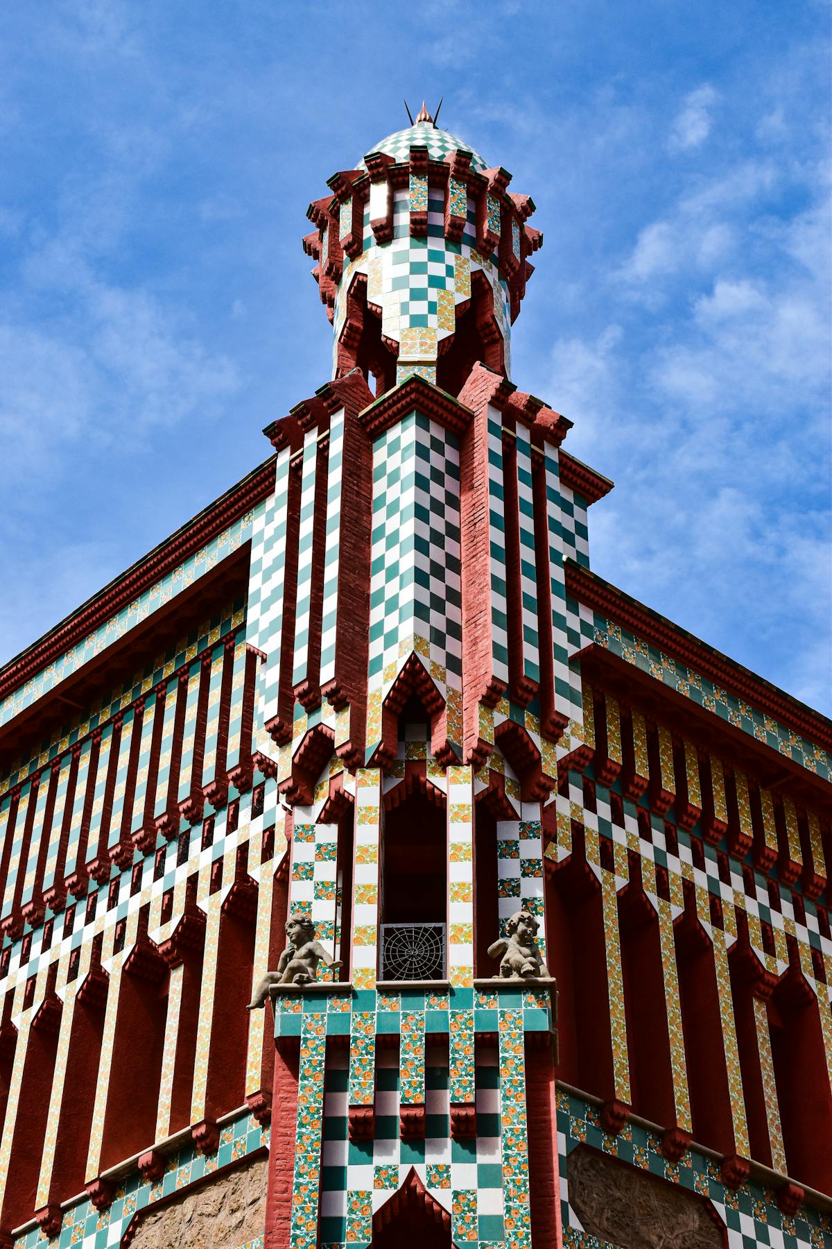 UNESCO World Heritage site Casa Vicens showing intricate design details by Gaudi