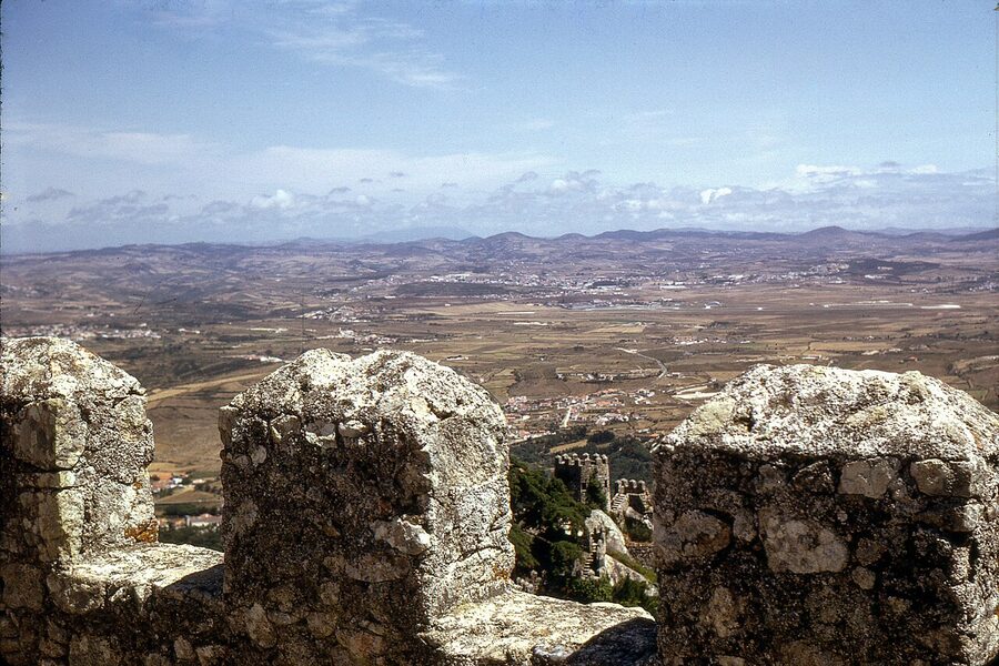View north from the Castelo dos Mouros towards Mafra
