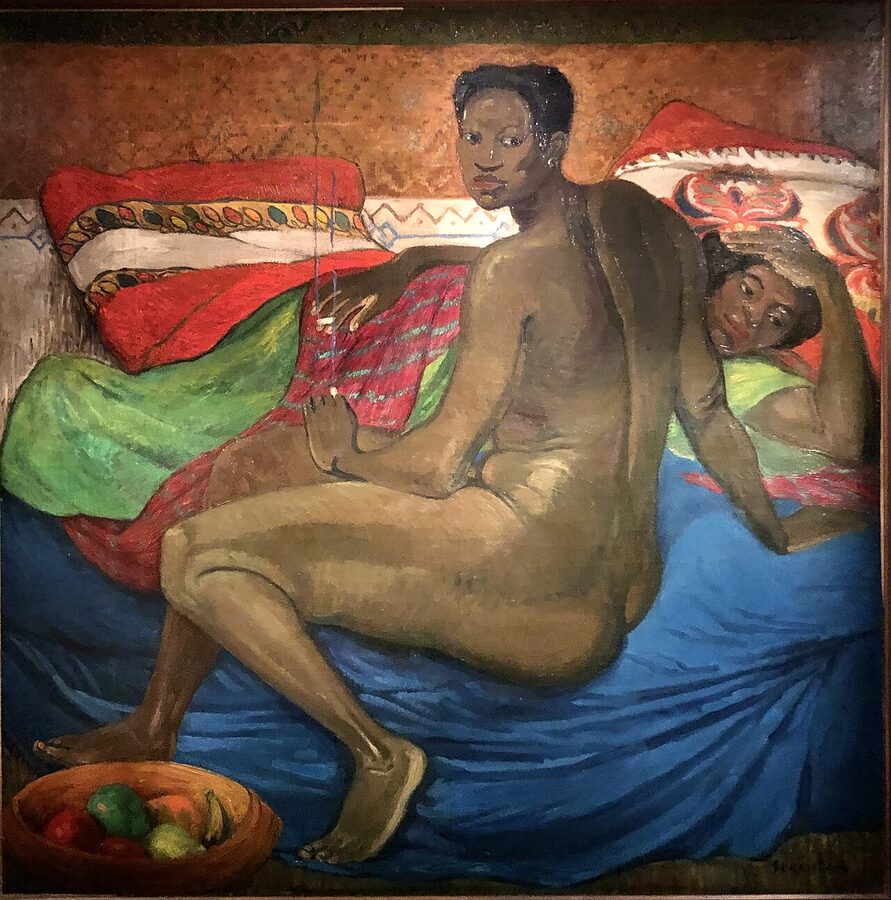 Steinlen Détente 1912 cat painting at Cat Museum Budapest