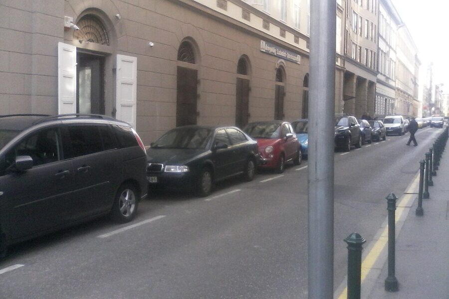Vadász utca looking north Budapest near Cat Museum