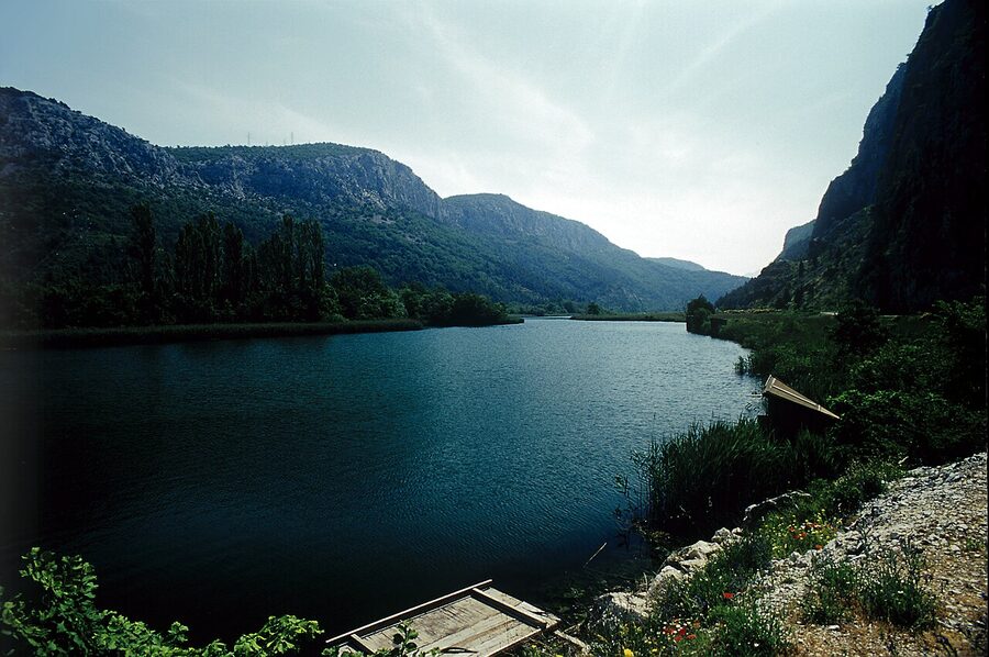 Lower Cetina river canyon Croatia