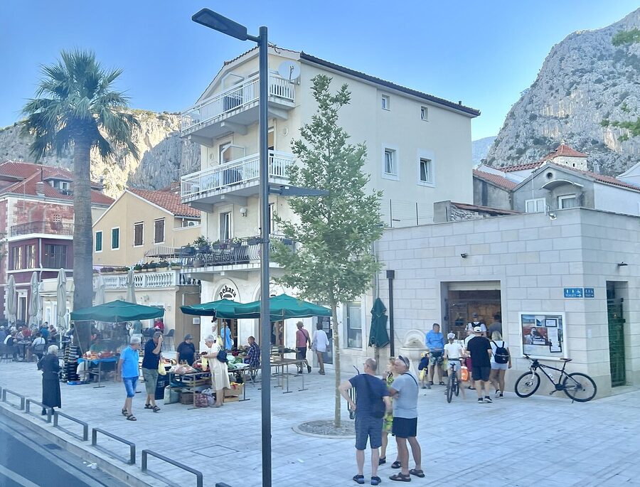 Omiš town view Croatia