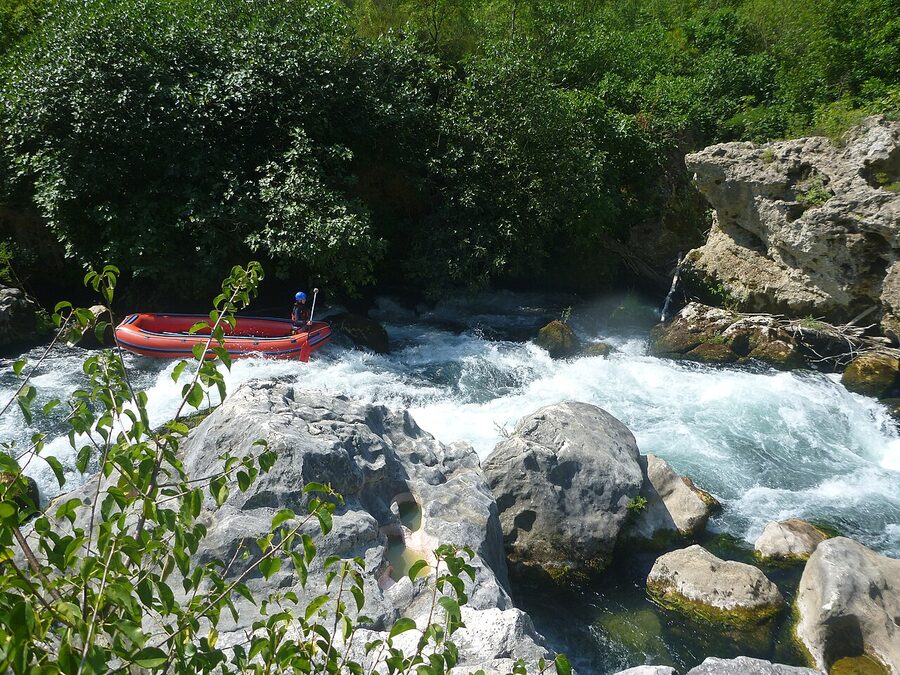 Rafting Cetina river Croatia