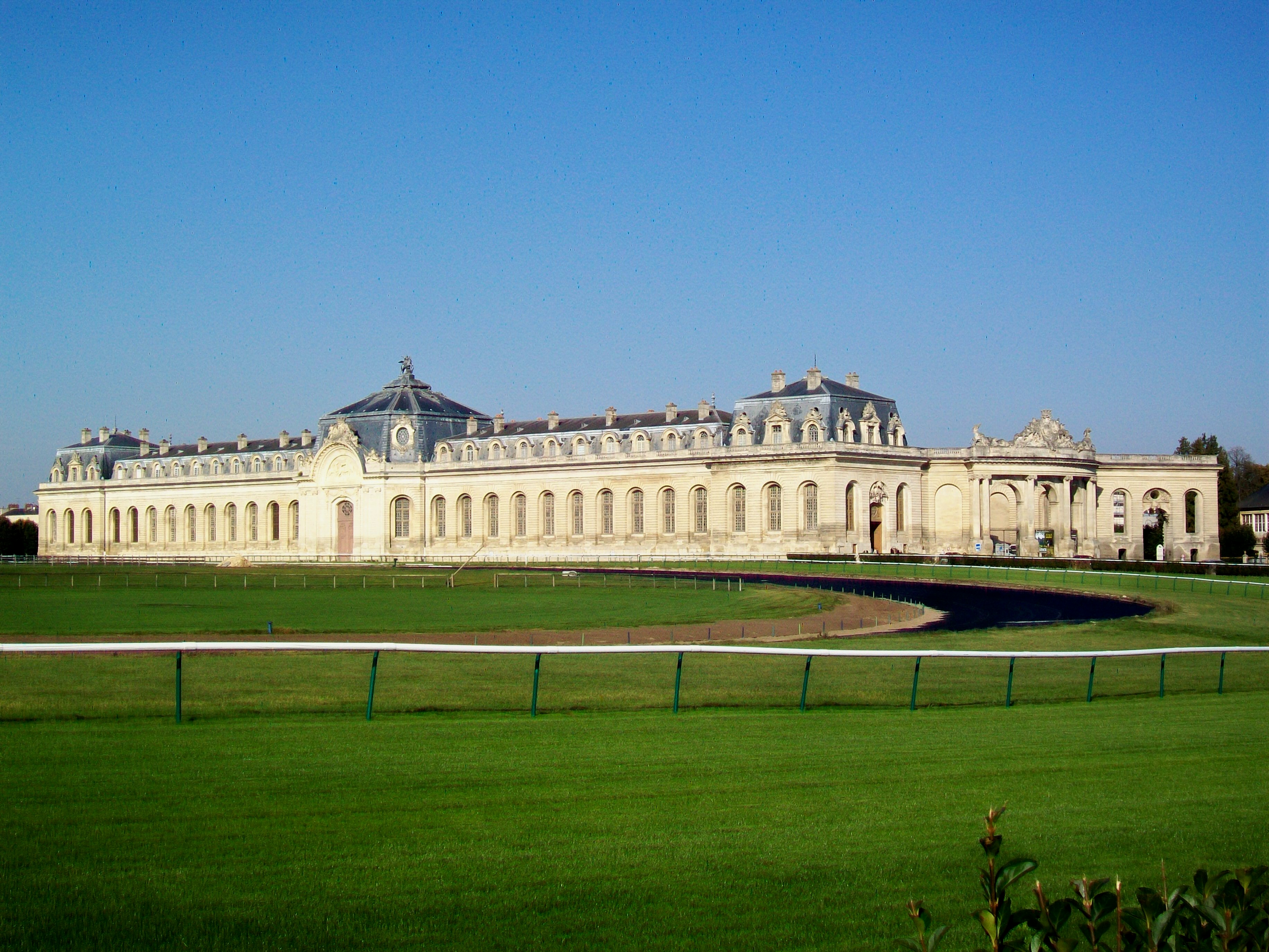 The Great Stables Grandes Ecuries at Chateau de Chantilly exterior view