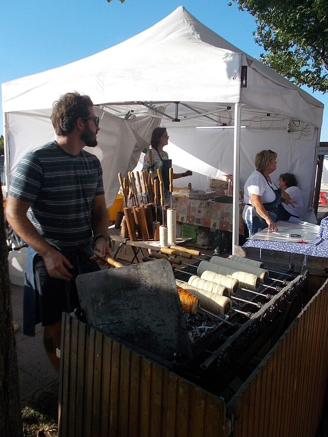 Chimney cake at Pozsonyi Piknik Budapest district 13