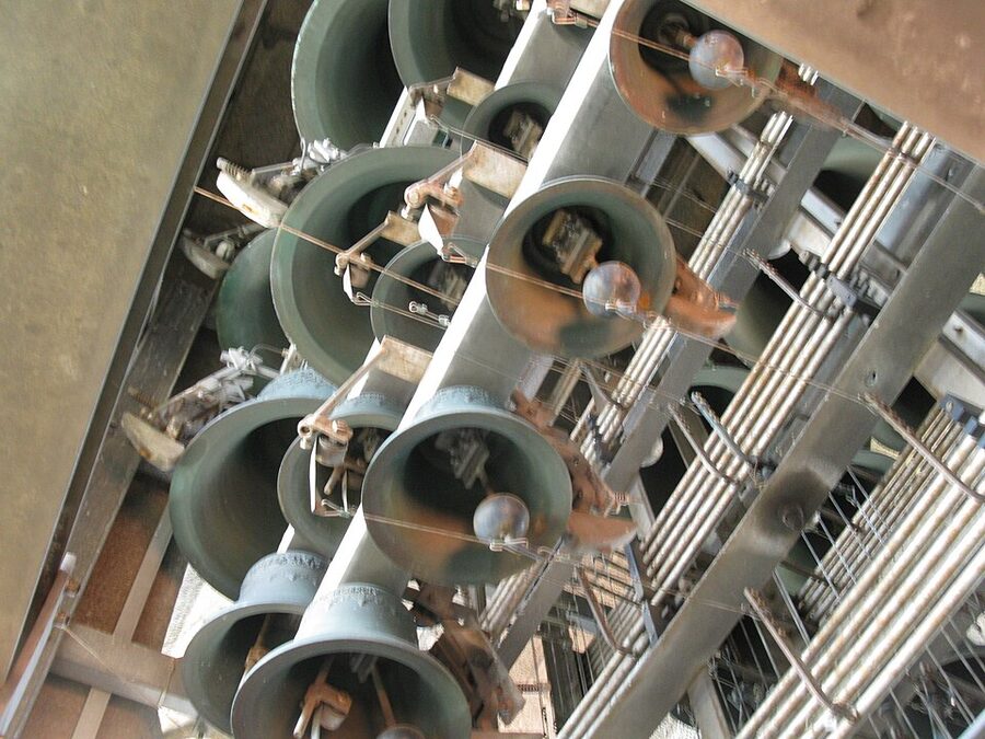 Bells inside Clerigos Tower Porto