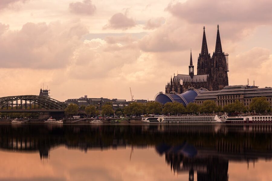 Cologne Cathedral Hohenzollern over Rhine