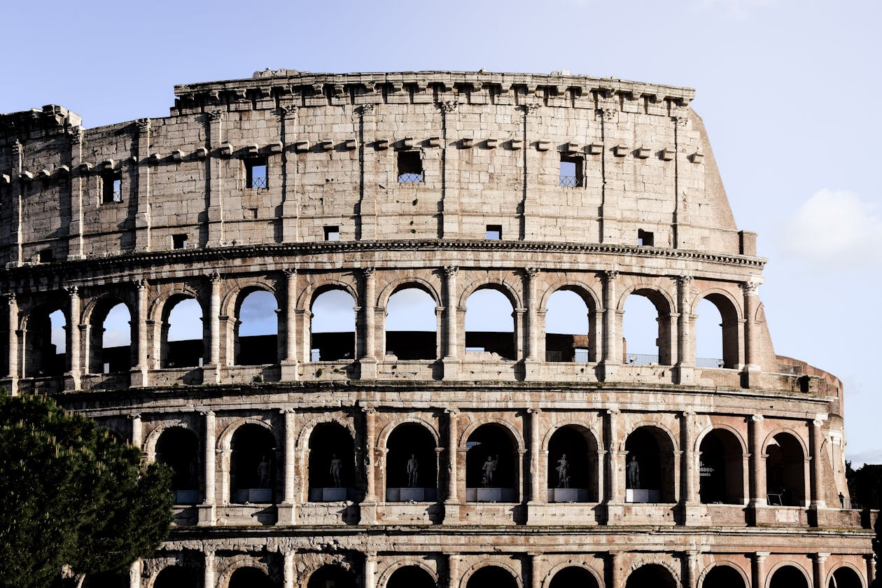 The Colosseum in Rome captured in full daylight