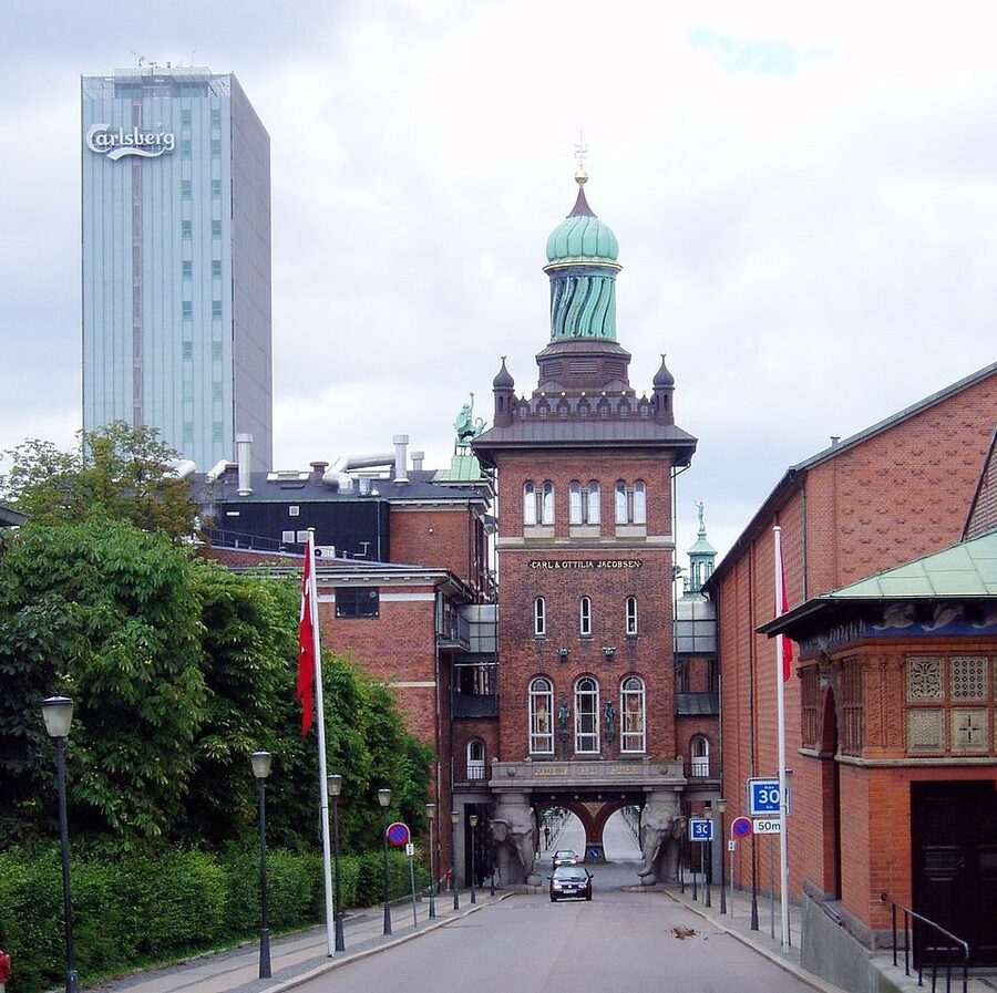 Carlsberg Elephant Gate at the brewery in Copenhagen
