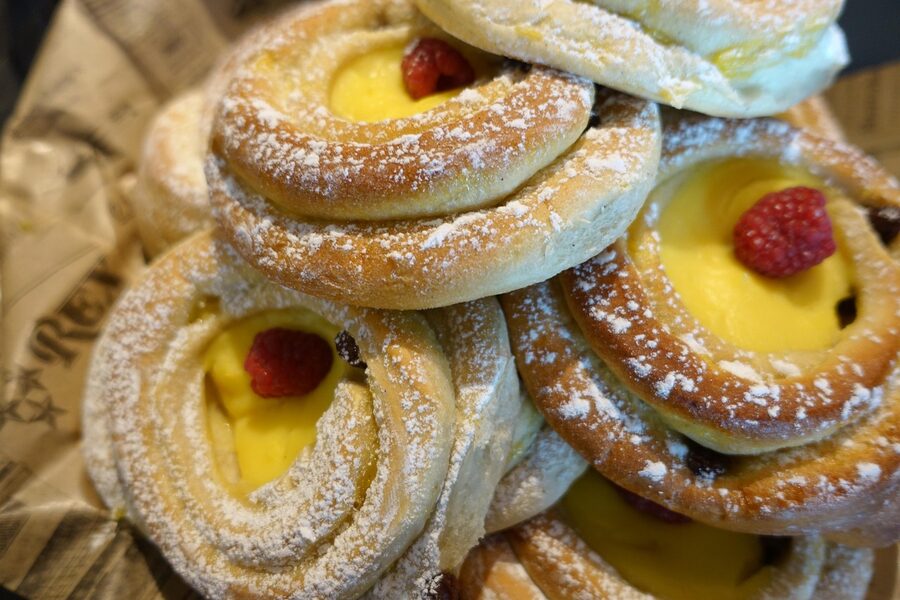 Danish pastry coffee break setup in Copenhagen