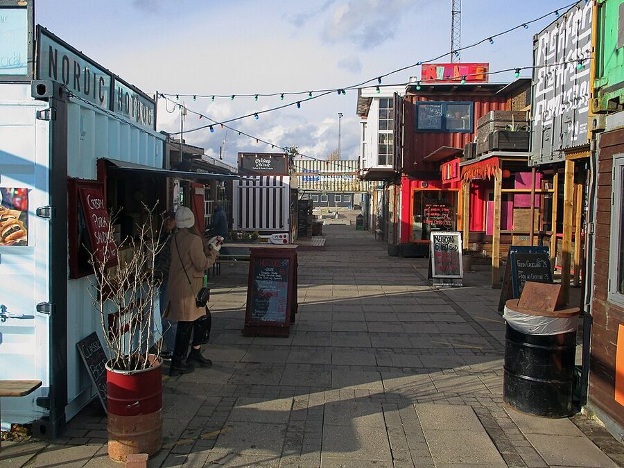 Reffen Copenhagen outdoor street food market on Refshaleoen