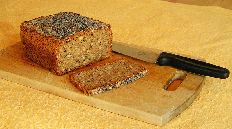 Sliced rugbrod Danish rye bread