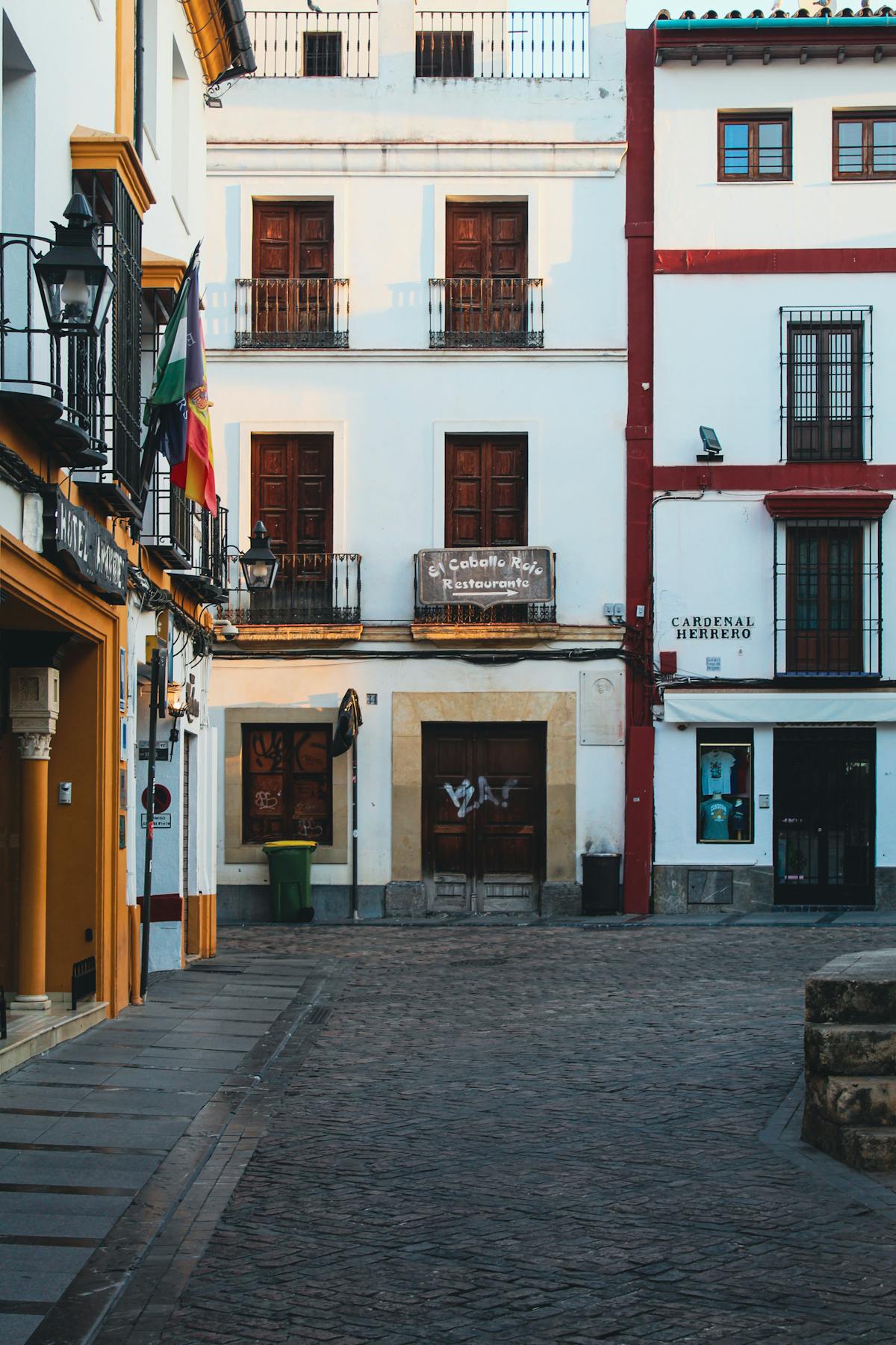 Beautiful historic architecture in the old town of Cordoba Spain