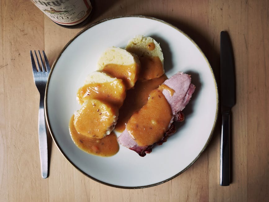 Czech pork and dumplings