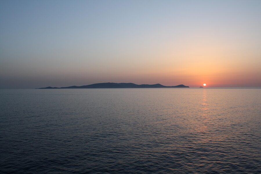Dia Island Mediterranean sunrise