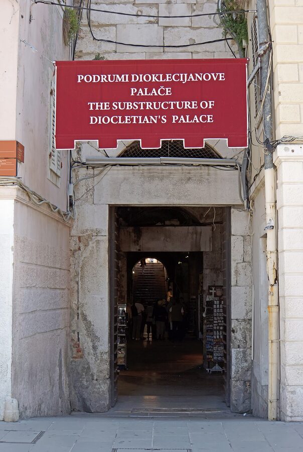 Diocletian Palace basement substructures Split