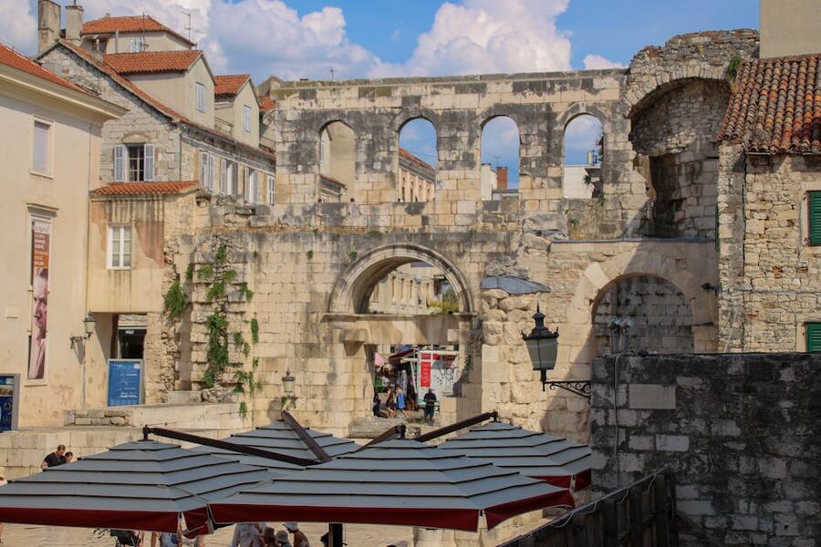 Silver Gate of Diocletian Palace in Split