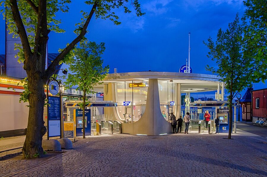 Djurgården ferry Stockholm crossing to the museum island