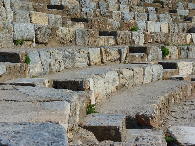 The Great Theatre of Ephesus with its massive stone seating carved into the hillside