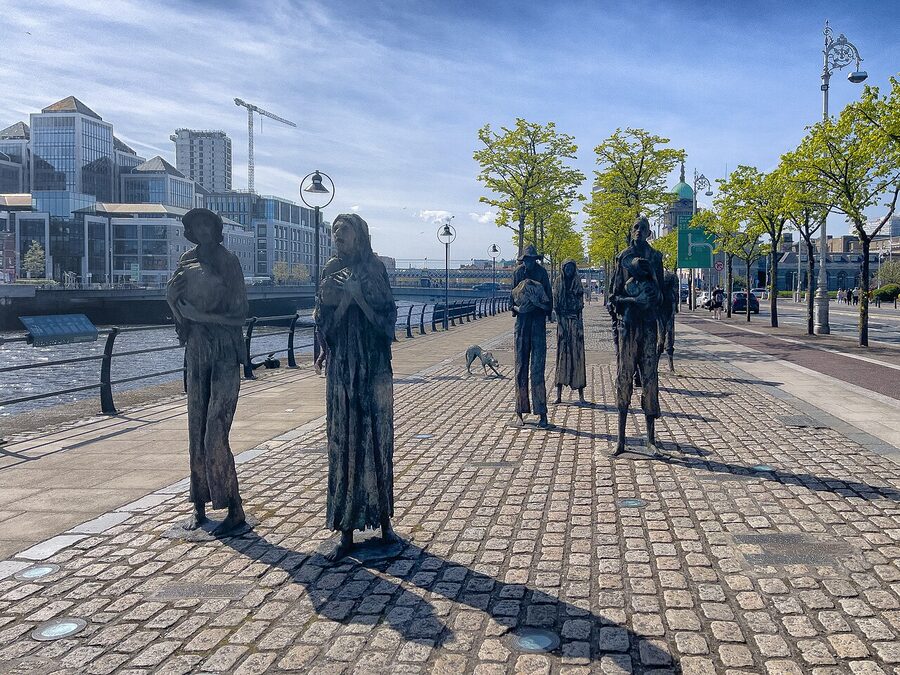 Famine Memorial Dublin Rowan Gillespie sculpture