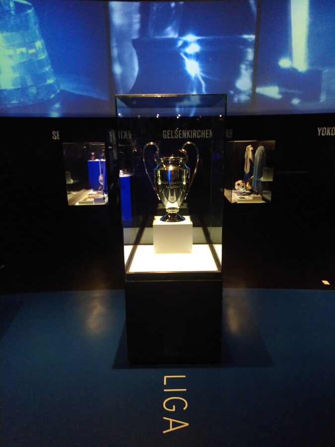 2004 UEFA Champions League trophy at Museu FC Porto