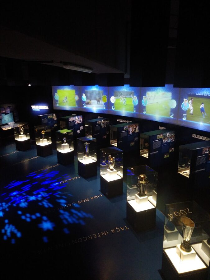 FC Porto seven international trophies on display