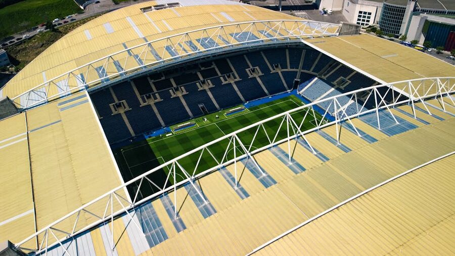 Captivating aerial shot of Estadio do Dragao