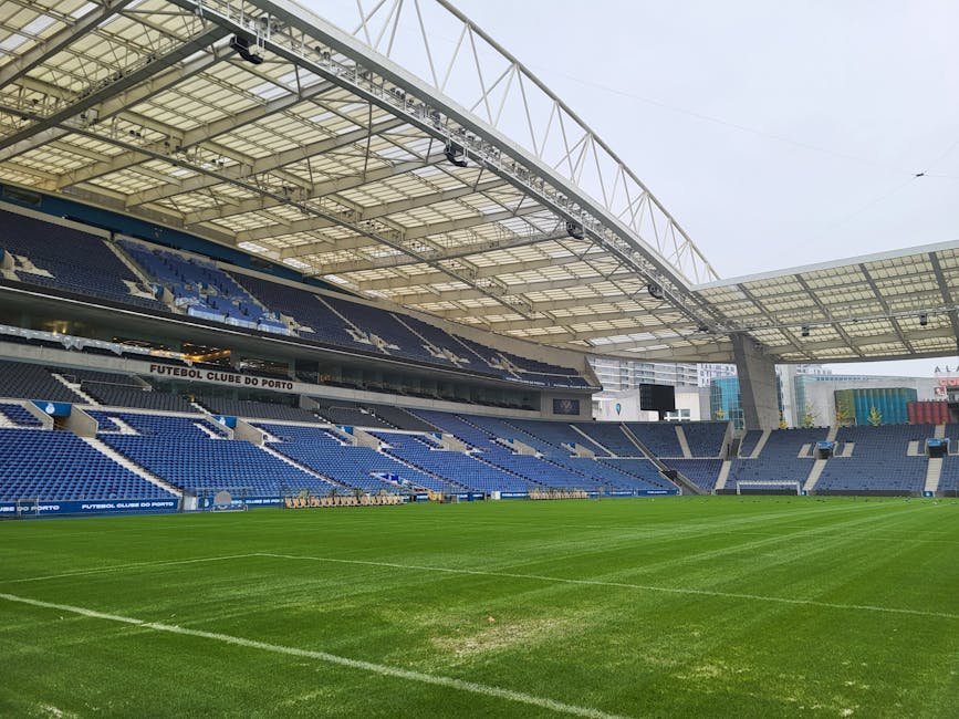 Estadio do Dragao panoramic empty view