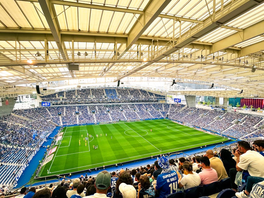 FC Porto match at Estadio do Dragao with crowd