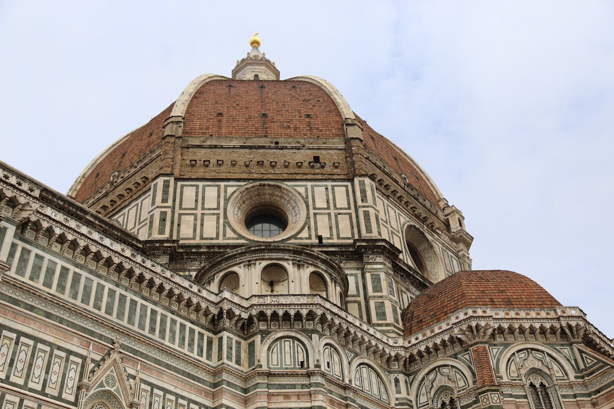 Panoramic view of Florence skyline showing the Duomo and Palazzo Vecchio tower